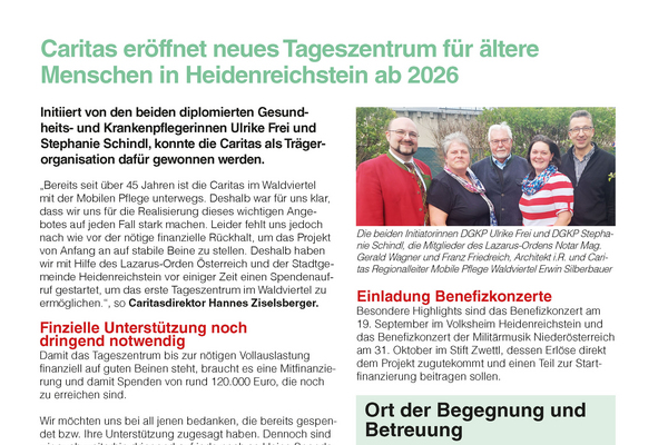 Neues Caritas-Tageszentrum
